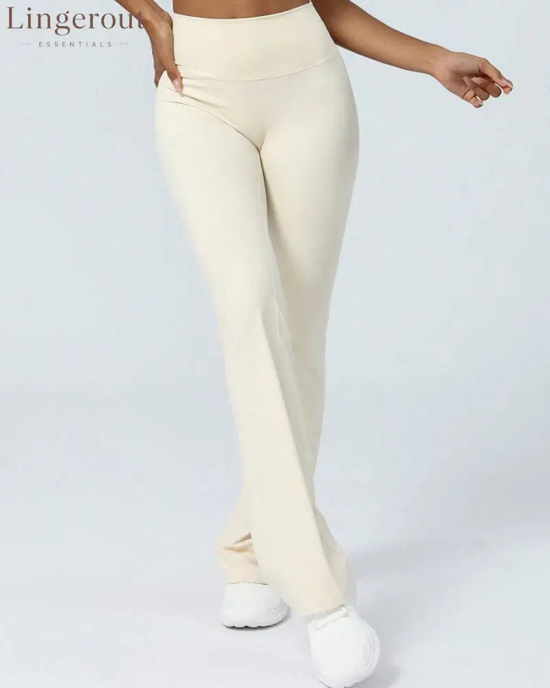 High Waist Butt-lifting Flare Leggings For Women