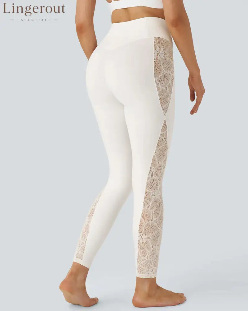 High-Waist Tummy Control Butt Lifting Lace Leggings