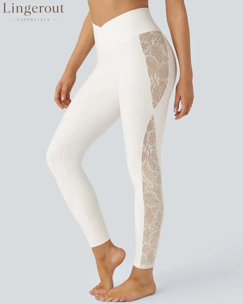 High-Waist Tummy Control Butt Lifting Lace Leggings