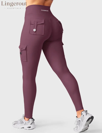 hugmecurve Hedda 25’’ CoreFlex Leggings - Dark Cherry / XS