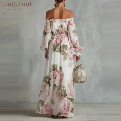 Indigo Watercolor Halter Wide-Leg Dress