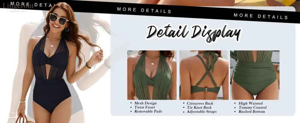 Jelly High Waisted Bikini Sets for Women Tummy Control Swimsuits 2 Piece