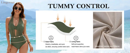 Jelly High Waisted Bikini Sets for Women Tummy Control Swimsuits 2 Piece