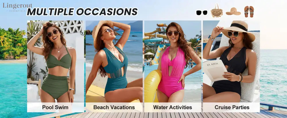 Jelly High Waisted Bikini Sets for Women Tummy Control Swimsuits 2 Piece