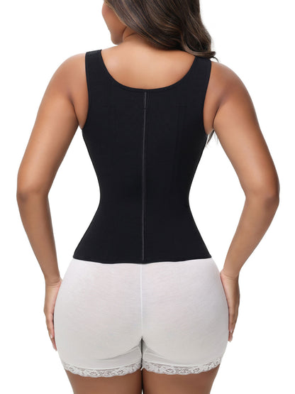 Extreme Latex Corset Waist Vest With Bra