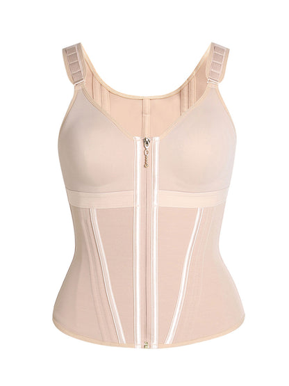 Extreme Latex Corset Waist Vest With Bra