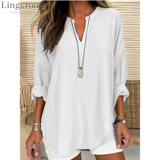 2026 Cross-Border Foreign Trade European And American Ebay Amazon Wish Popular Women’S Autumn And Winter V-Neck Cotton