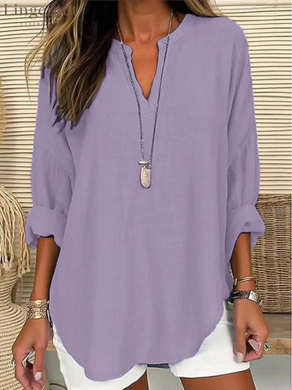 2026 Cross-Border Foreign Trade European And American Ebay Amazon Wish Popular Women’S Autumn And Winter V-Neck Cotton