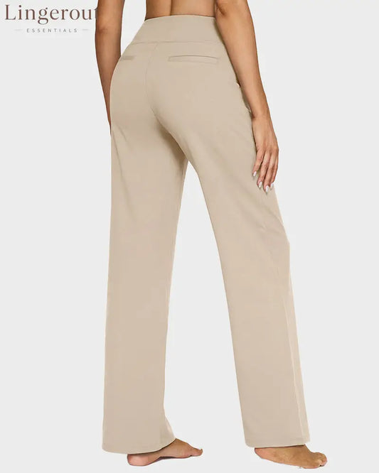 Loose High-Waist Business Wide-Leg Yoga Pants