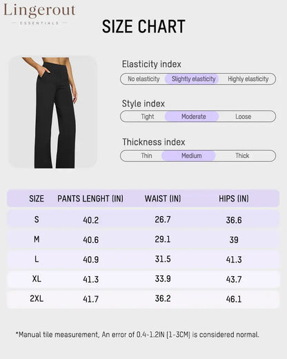 Loose High-Waist Business Wide-Leg Yoga Pants