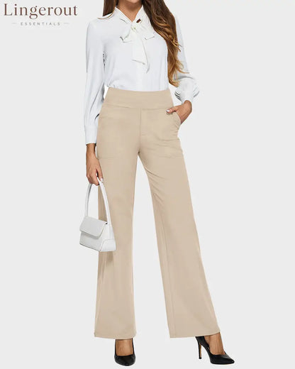 Loose High-Waist Business Wide-Leg Yoga Pants
