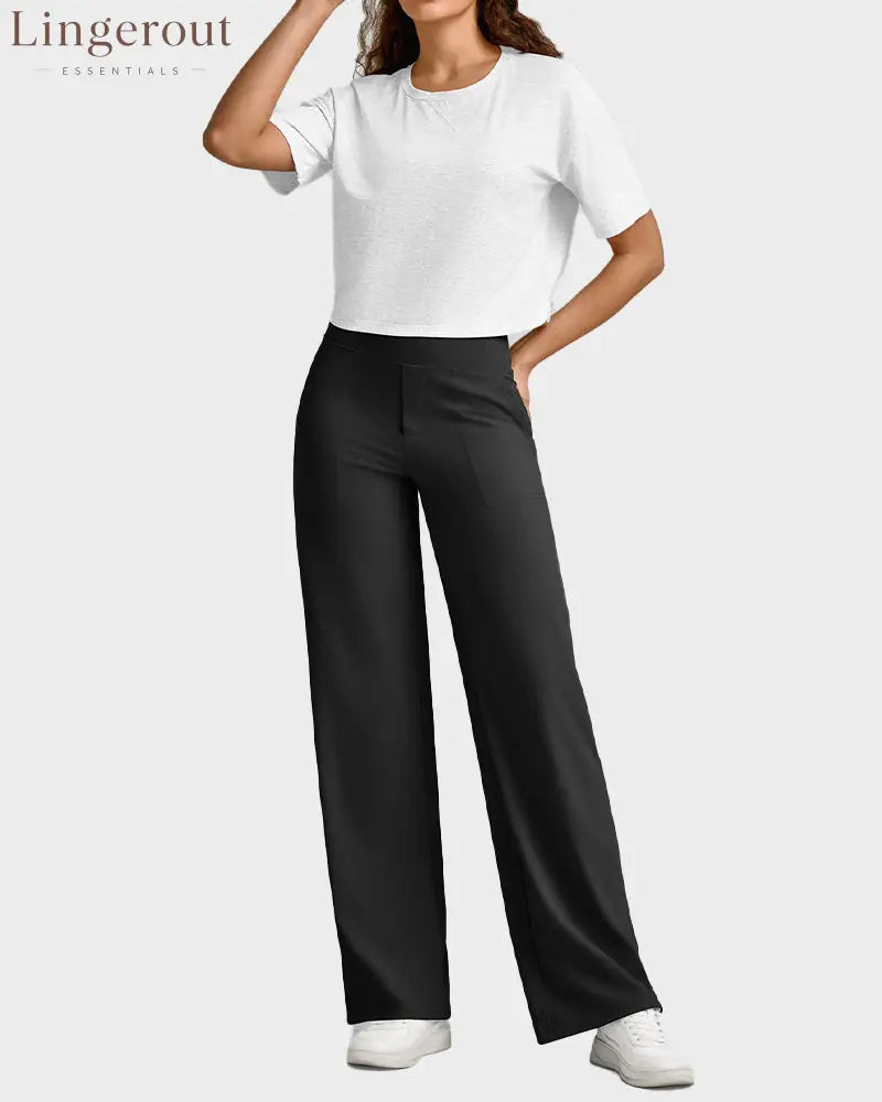 Loose High-Waist Business Wide-Leg Yoga Pants