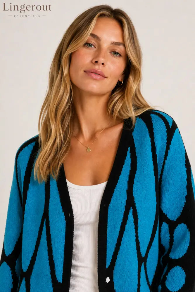 Monarch Butterfly Wing Knit Cardigan