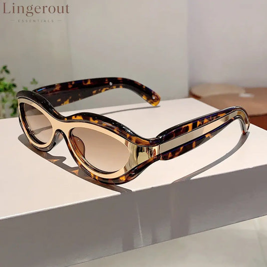 New Fashion Oval Cat Eye Sunglasses