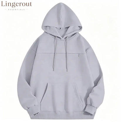 Oversized Chest Pocket Hoodie - Light gray / S