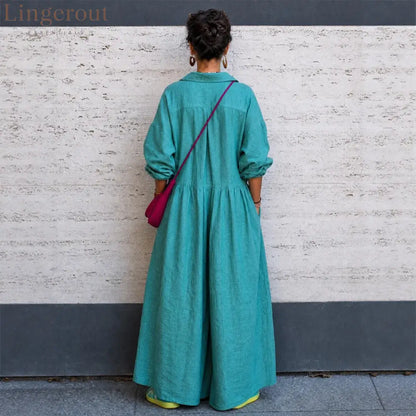 Oversized Linen Wide Leg Jumpsuit
