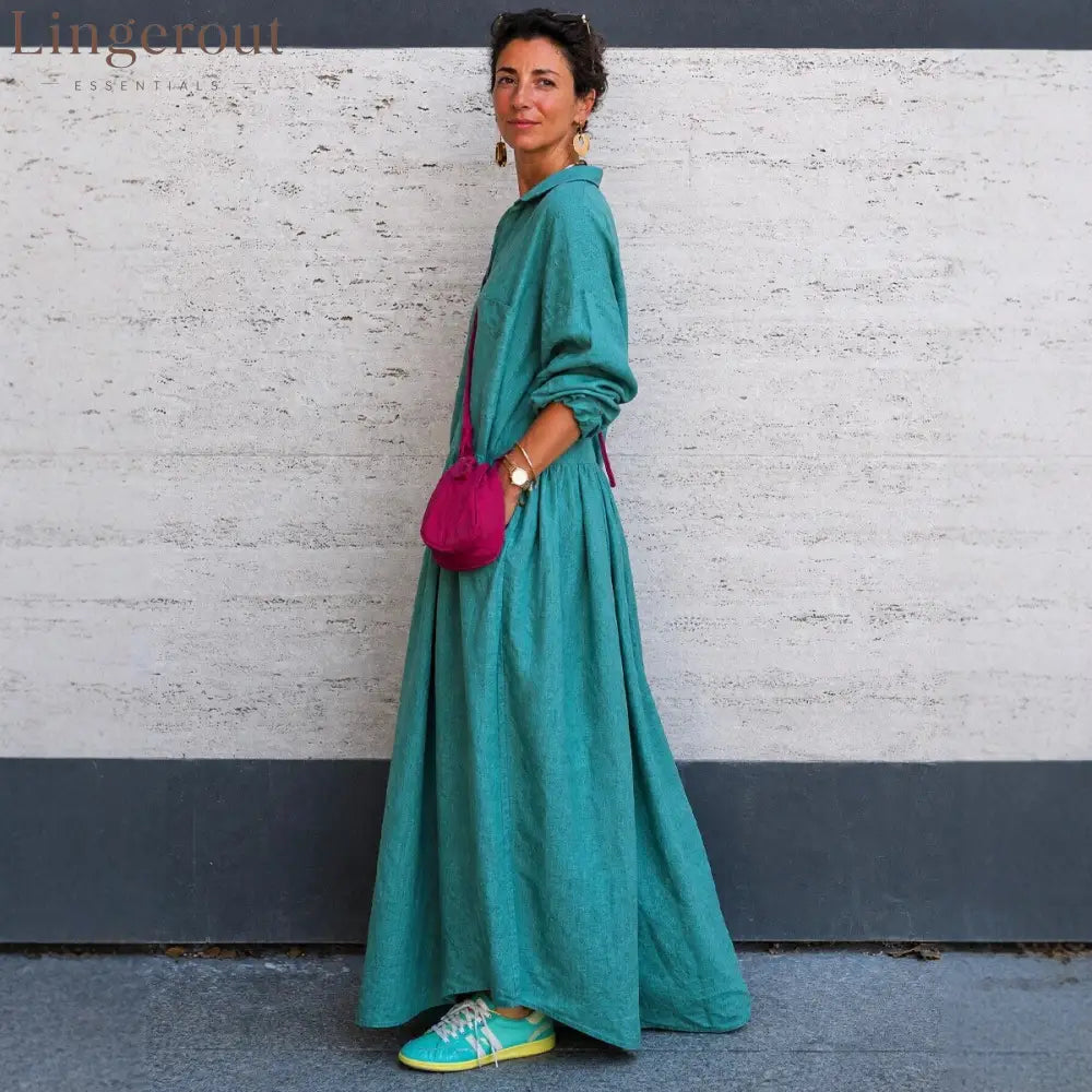 Oversized Linen Wide Leg Jumpsuit