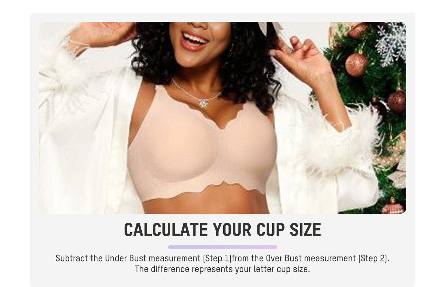 Hugmecurve Soft Full Coverage Scalloped Wireless Jelly Bra