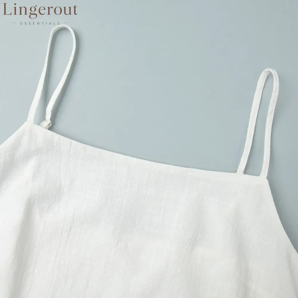 Pure Cotton Square Neck Mini Dress