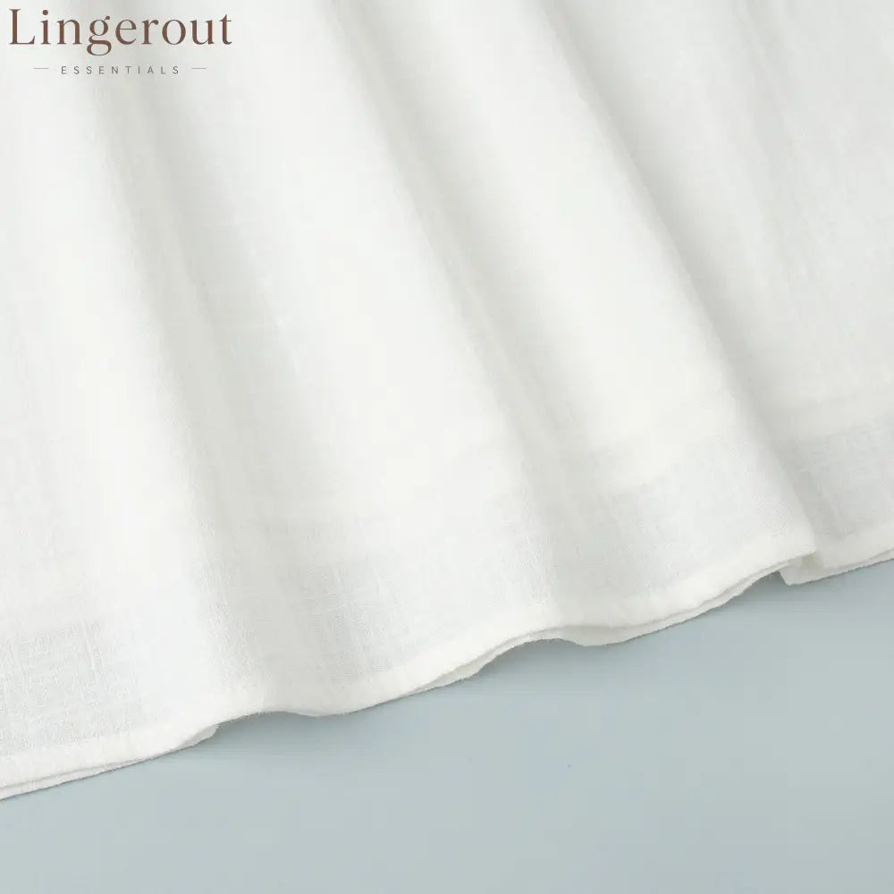 Pure Cotton Square Neck Mini Dress