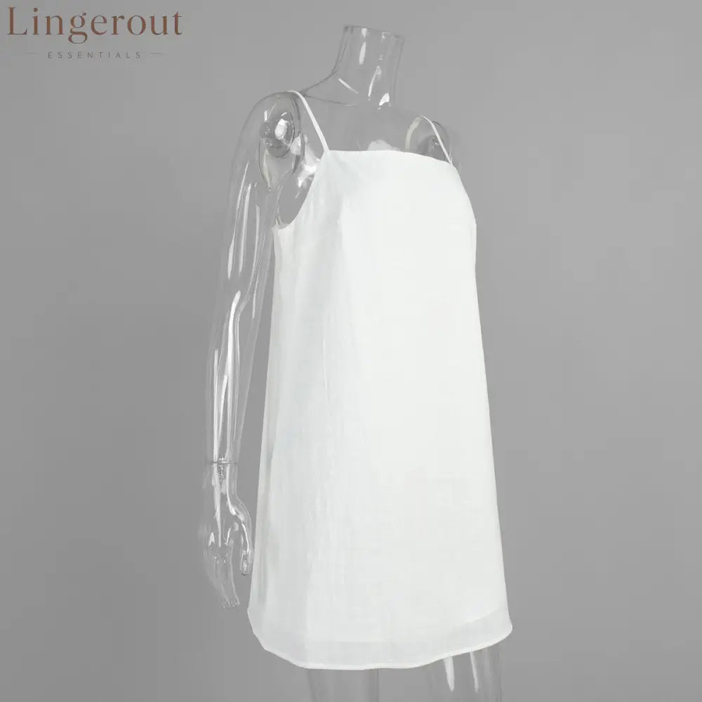 Pure Cotton Square Neck Mini Dress