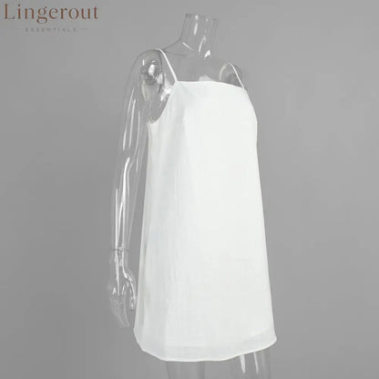 Pure Cotton Square Neck Mini Dress
