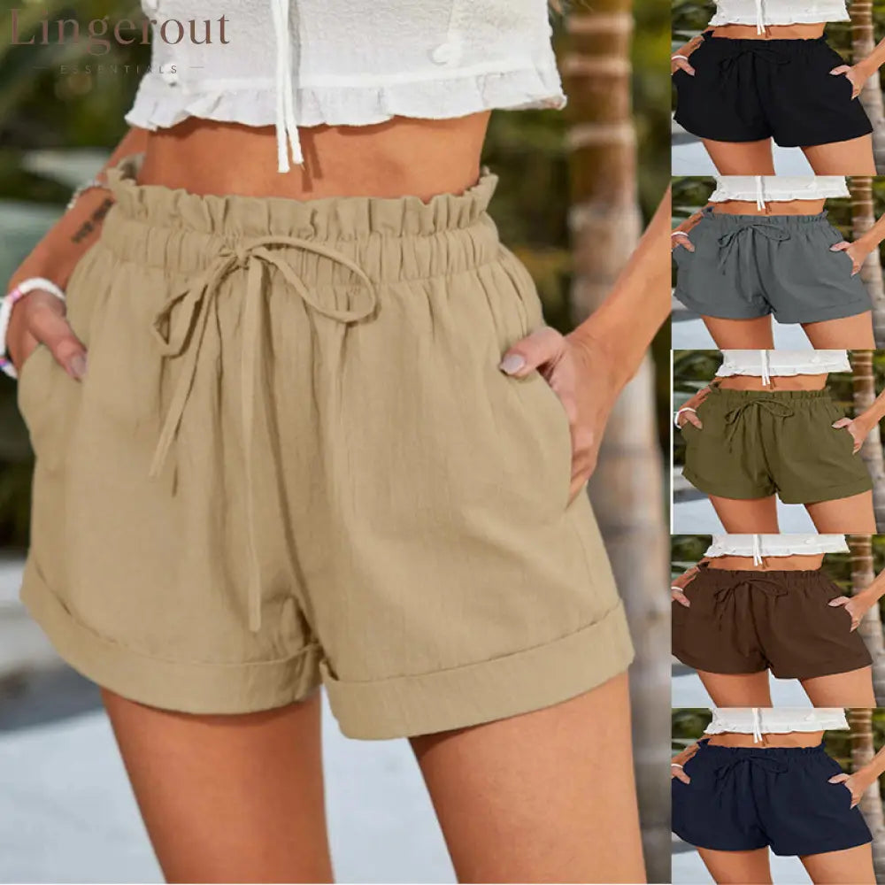 Relaxed Drawstring Shorts