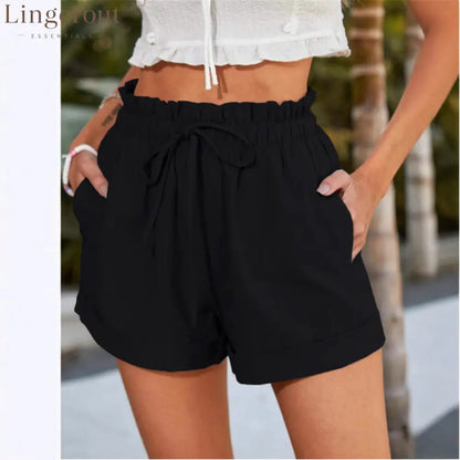 Relaxed Drawstring Shorts