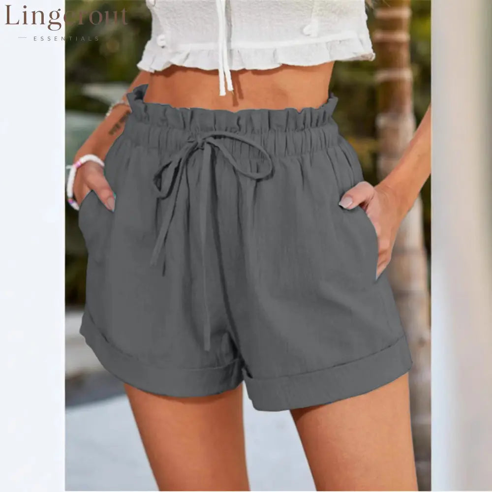 Relaxed Drawstring Shorts