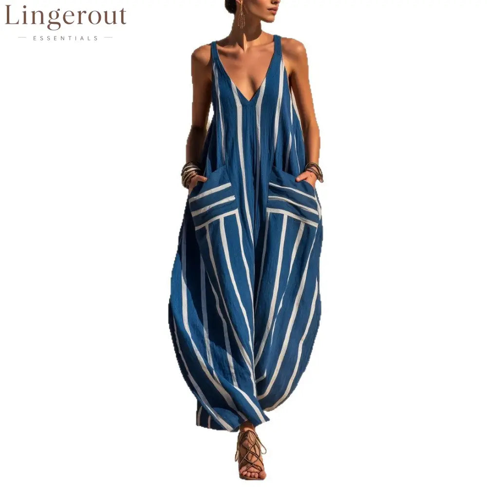 Relaxed Linen-Blend Jumpsuit