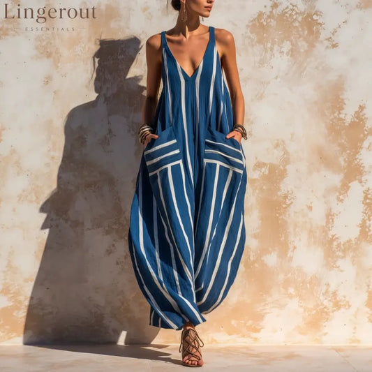 Relaxed Linen-Blend Jumpsuit