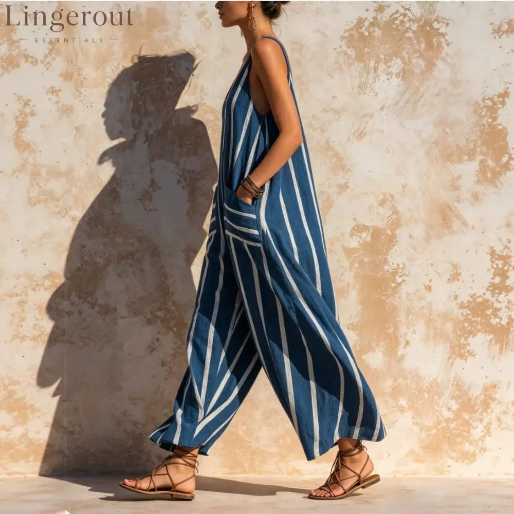 Relaxed Linen-Blend Jumpsuit