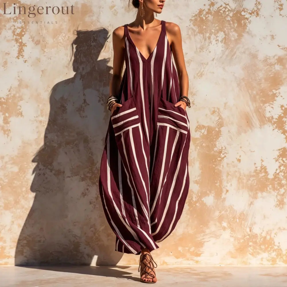 Relaxed Linen-Blend Jumpsuit