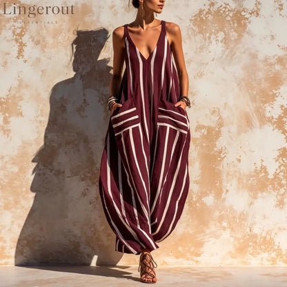 Relaxed Linen-Blend Jumpsuit