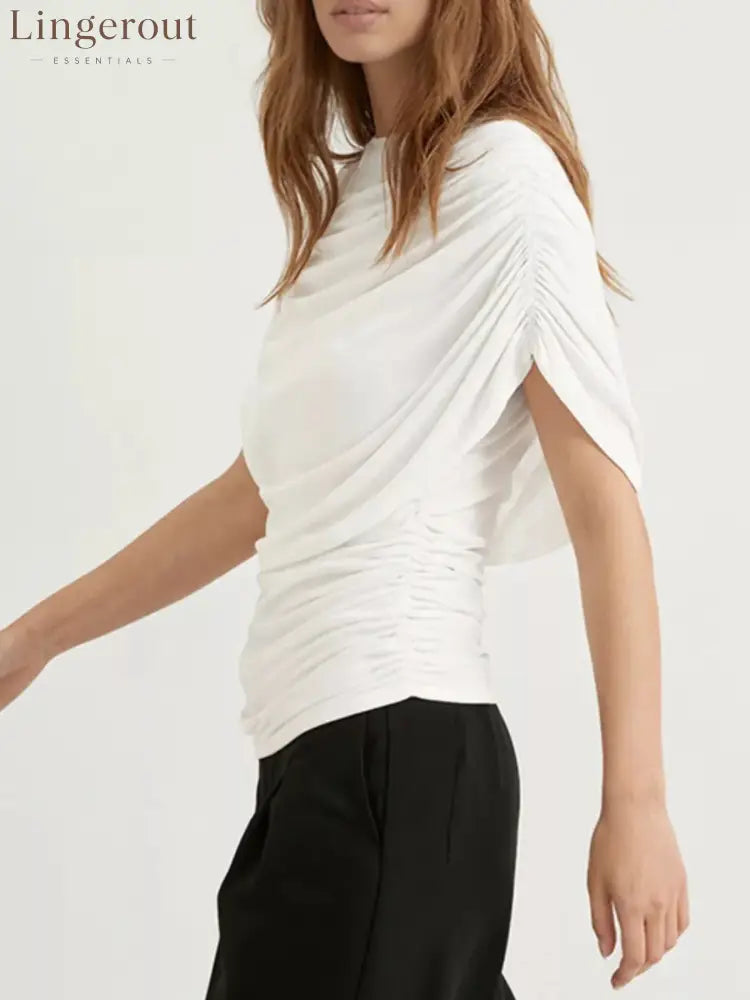 Ruched Short Sleeve Top