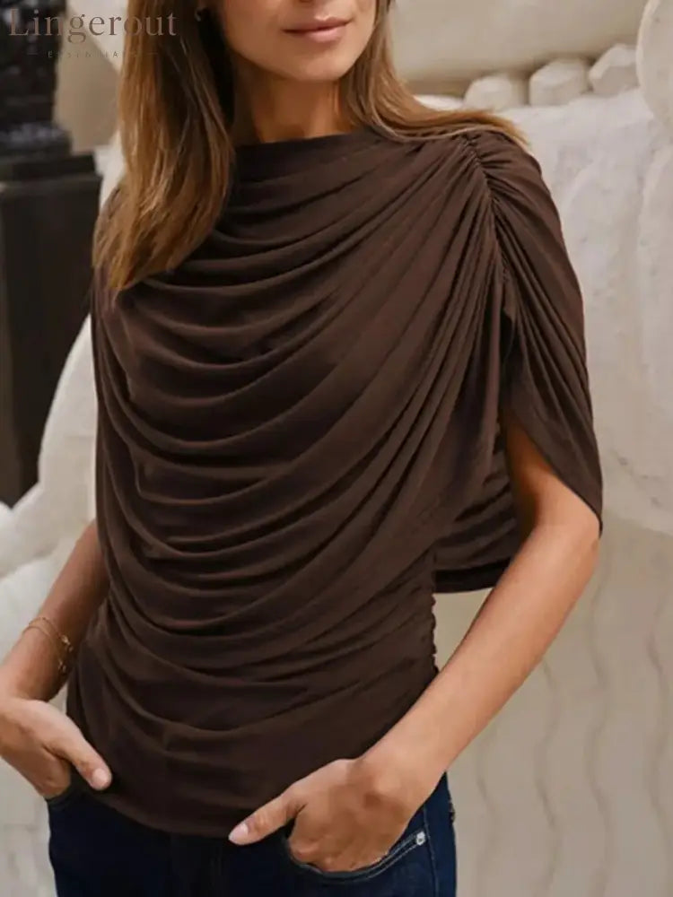 Ruched Short Sleeve Top