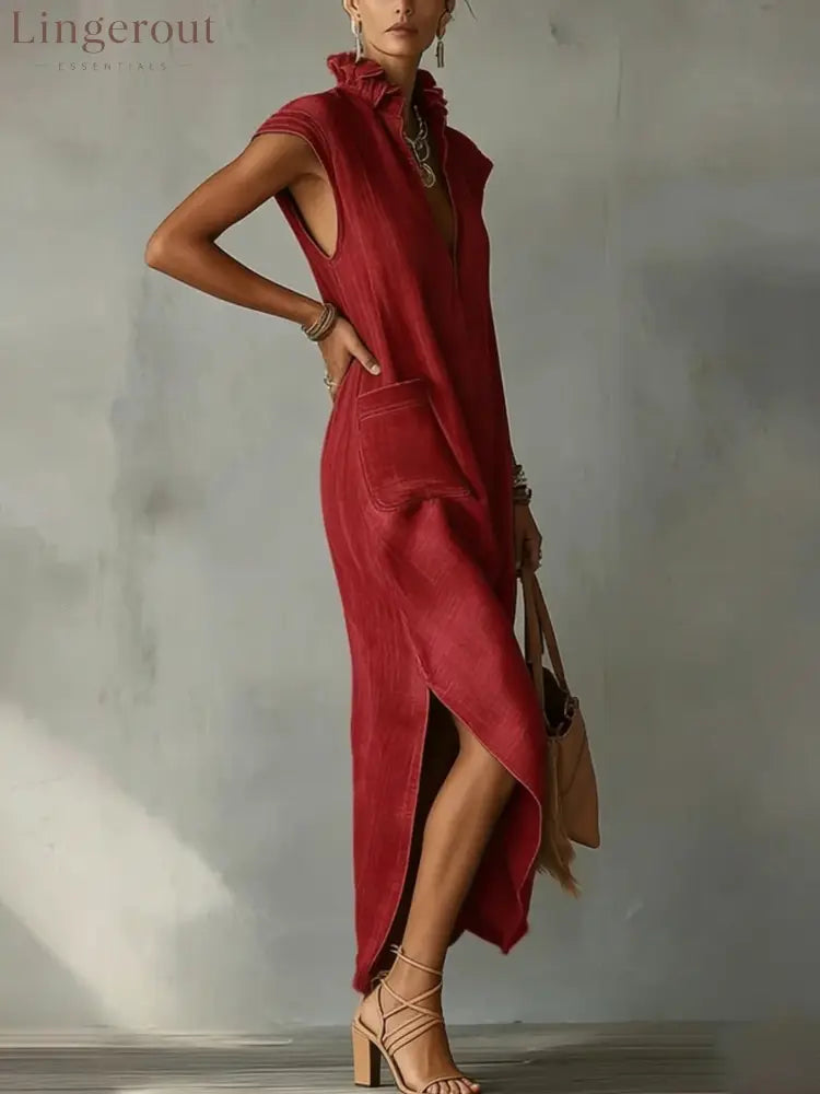 Ruffle Spring Maxi Dress