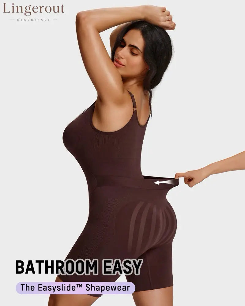 Seamless Tummy Control Shapewear Bodysuit | Butt Lifting High Compression Body Shaper Shorts