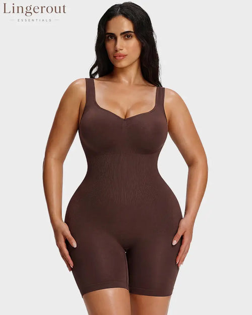 Seamless Tummy Control Shapewear Bodysuit | Butt Lifting High Compression Body Shaper Shorts