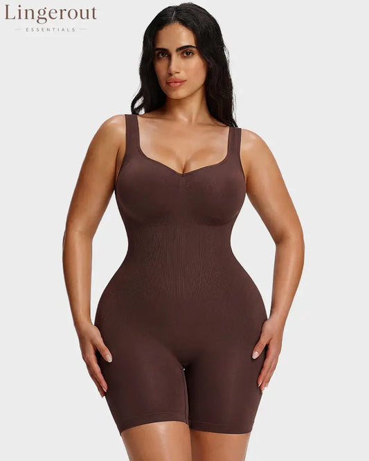 Seamless Tummy Control Shapewear Bodysuit | Butt Lifting High Compression Body Shaper Shorts