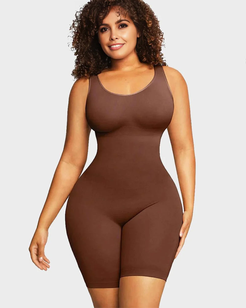 Hugmecurve® Seamless Sculpting Mid Thigh Bodysuit Shaper