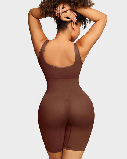 Hugmecurve® Seamless Sculpting Mid Thigh Bodysuit Shaper