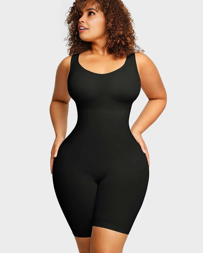 Hugmecurve® Seamless Sculpting Mid Thigh Bodysuit Shaper