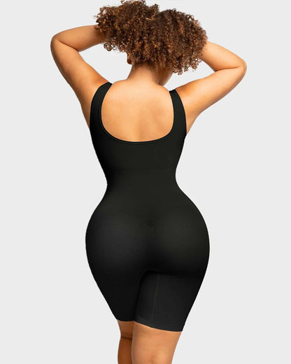 Hugmecurve® Seamless Sculpting Mid Thigh Bodysuit Shaper