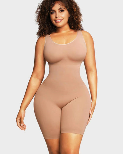 Hugmecurve® Seamless Sculpting Mid Thigh Bodysuit Shaper