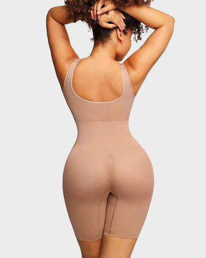 Hugmecurve® Seamless Sculpting Mid Thigh Bodysuit Shaper