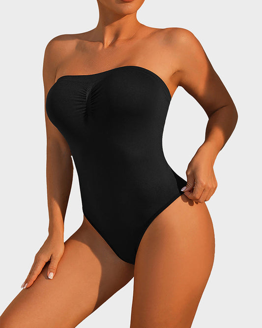 Hugmecurve® Strapless Tummy Control Sculpting Bodysuit