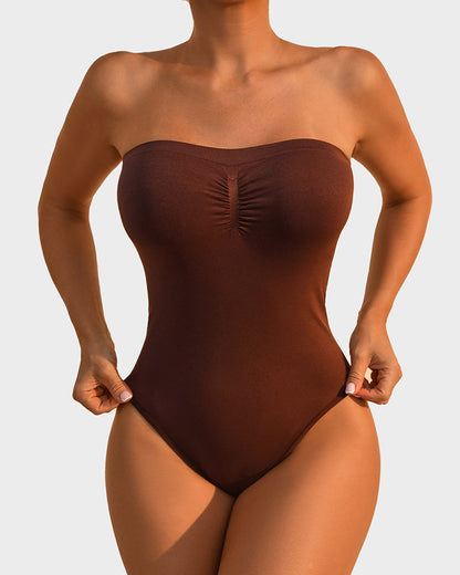 Hugmecurve® Strapless Tummy Control Sculpting Bodysuit