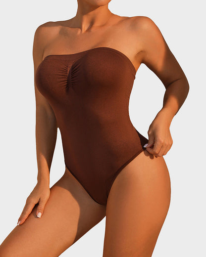 Hugmecurve® Strapless Tummy Control Sculpting Bodysuit