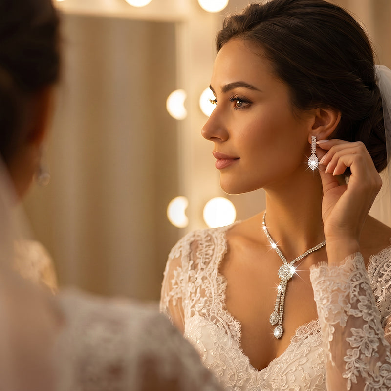 🌼 LIMITED-TIME 30% OFF! ✨ Women’s Zircon Flower Jewelry Set – Elegant Sparkling Ready-to-Gift 💎 - Clothing & Accessories